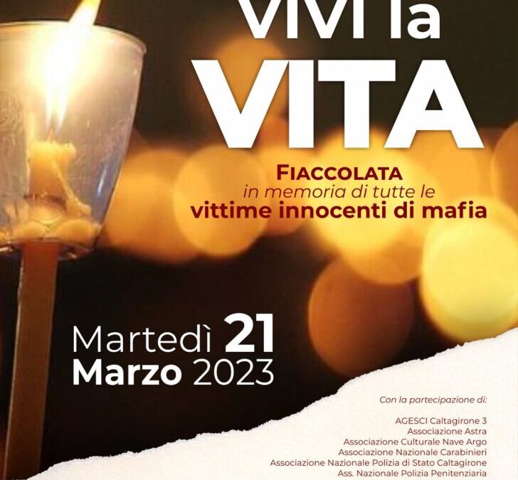 Fiaccolata in memoria di tutte le vittime di mafia