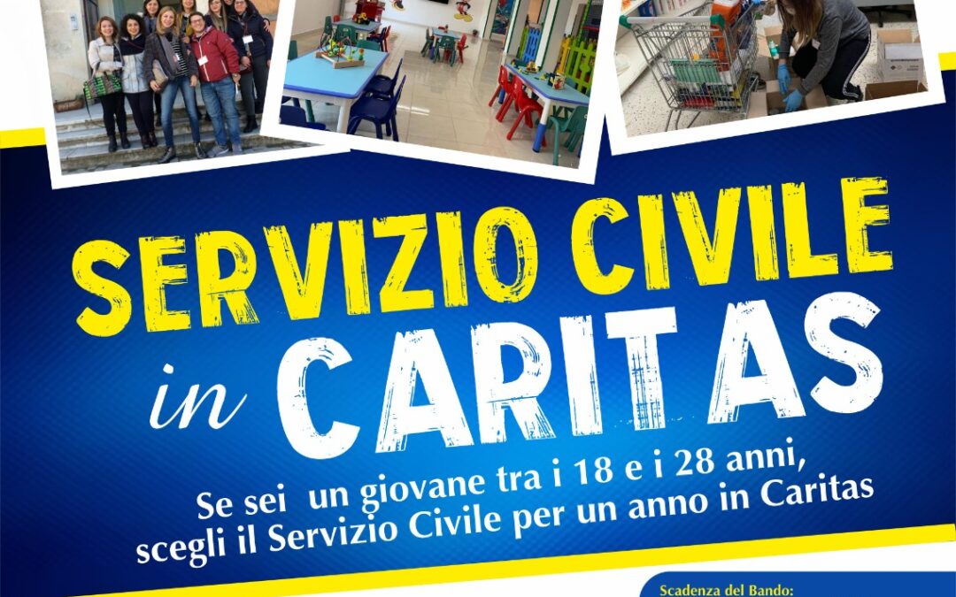 Volontari Servizio civile. Pubblicato il bando 2023. La Caritas di Caltagirone presente con 2 progetti