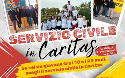 Pubblicato il Bando 2024 per la candidatura ai Progetti di Servizio Civile Universale. La Caritas di Caltagirone è presente con 1 progetto su due sedi per 12 posti complessivi.